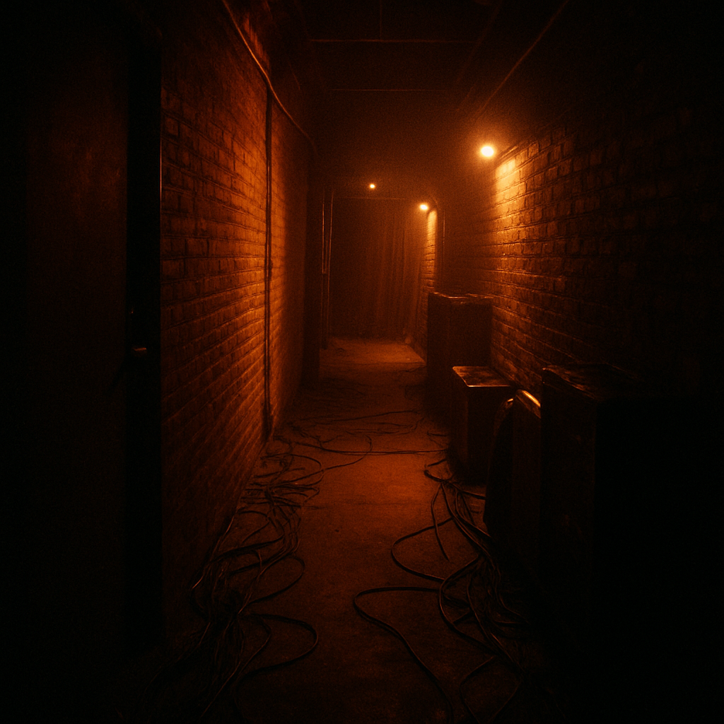 Concert backstage corridor