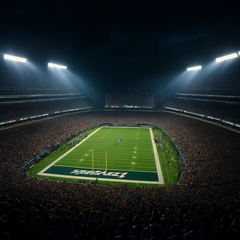 Stadium at night